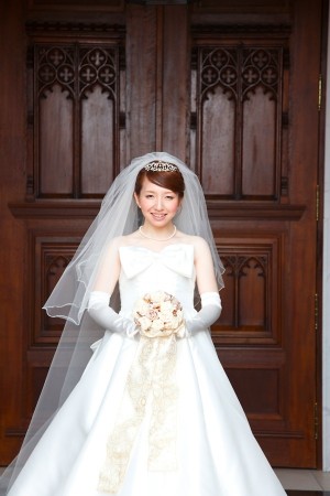 妊婦　結婚式　ドレス