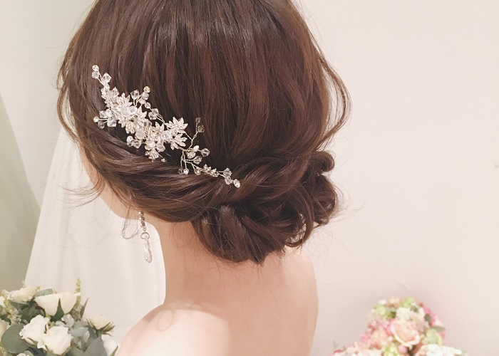 ウェディングドレスのヘアスタイル！！～アップ編～
