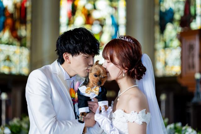 【素敵な演出】ワンチャンと一緒の結婚式